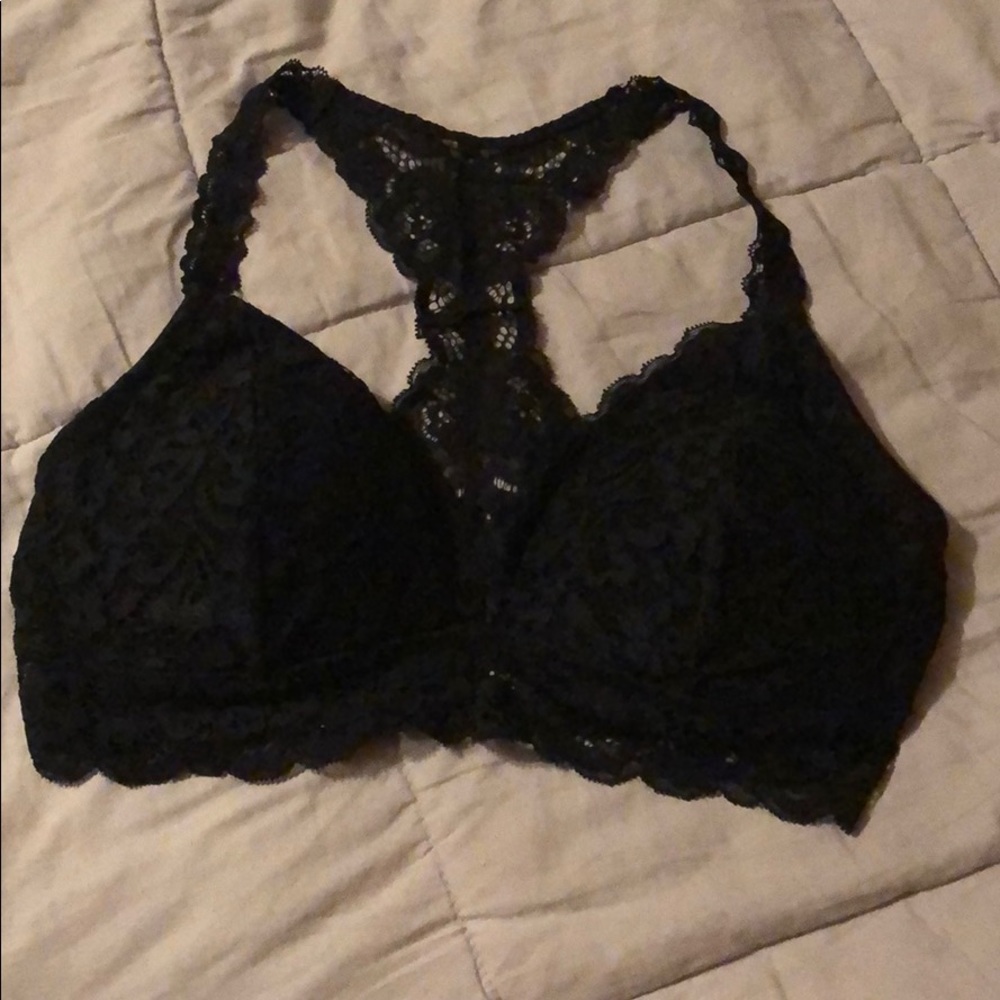 Black Xhilarations Racerback Bra